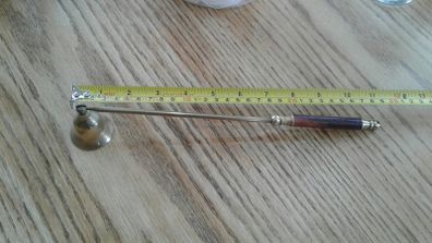 vintage  brass candle snuffer extinguisher
