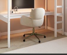 White high sleeper loft gaming bed