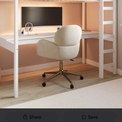 White high sleeper loft gaming bed