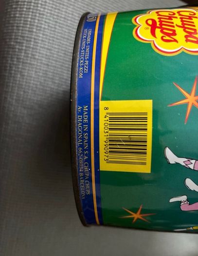 Vintage 1995 Mighty Morphin Power Rangers Chupa Chups Tin Bucket Made in Spain 1995