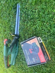 Parkside cordless hedge trimmer & charger (no battery)