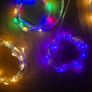 Fairy lights - USB connection - 2x warm white, purple, RGB Image 3