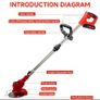Brand new cordless lawn trimmer with 2 batteries Image 5