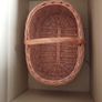 NEW Wicker shopping basket, ideal for the car& top up shop, mushroom picking, picnic. The best quality, sturdy Image 3