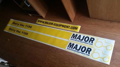 major 1100 slurry tank decals