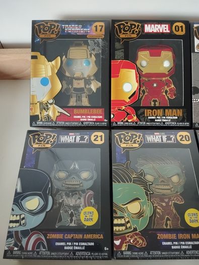 Funko Pop Enamel Pins 10e Each or 50e for All