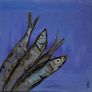 Framed Original Abstract Painting Sardines Art Contemporary Art Painting  Original Gift Image 3
