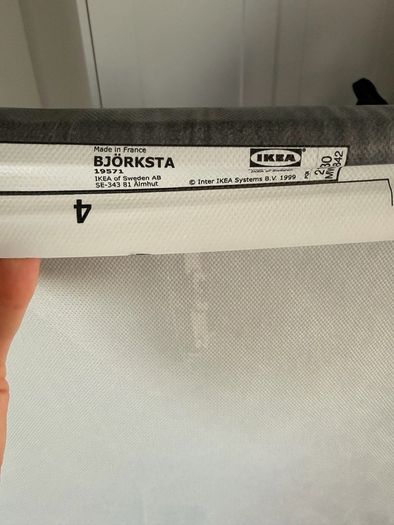 Ikea Bjorksta NEW YORK City Map vinyl canvas