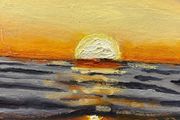 Sunrise beach scene