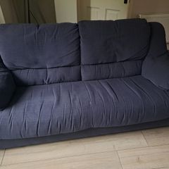 Navy 3-seater sofa