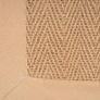 Natural Sustainable Beige Cotton Border Herringbone Jute Area Rug Soft Durable Flatweave Mat Sisal Living Room Entrance Kitchen Hallway Carpet Rugs 160cm x 230cm Image 4