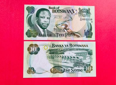 Botswana   10 Pula  1999. Pick  20b.   ( Uncirculated )