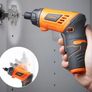 Cordless Hand Drill and Household Tool Kit - 94pc Tool Kit for Beginners - Includes 3.6V/Cordless Lithium-ion Screwdriver - Power & Hand Tools with Drill Sets in Case (FREE POSTAGE) Image 3