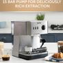 Bijou Espresso Machine | Automatic and Manual Espresso, Cappuccino & Latte Maker | 15 Bar Pump | Steam Wand (FREE POSTAGE) Image 3