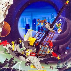 Lego System 6493: Flying Time Vessel (1996) 100% Complete (NO BOX)