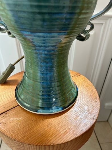 Studio Pottery Lamp and shade/ Stoneware Jackson