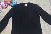 river island men's black knit jumper