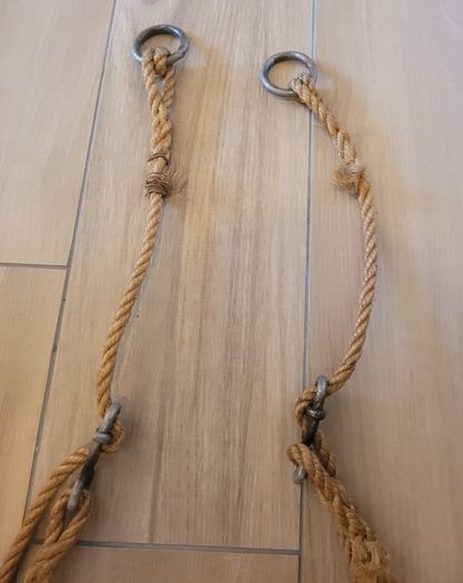 antique unique,  gymnastic trapeze set