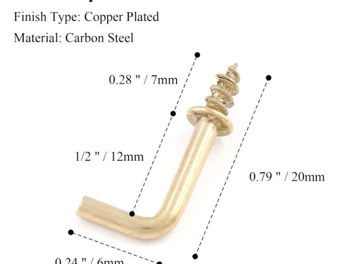 Small Brass Hooks