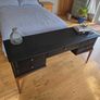 Refinished Mid century Stag Mahogany Desk / Dressing Table Image 3