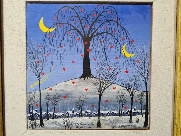 Small Picture Wall Painting Hand painted frame size 32cm x32cm