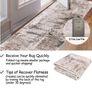 Runner Rugs for Hallway Non-slip Taupe 80x300cm Extra Long Kitchen Rug Washable Thin Hallway Runner Mat Low Pile Floor Carpet for Entrance Bathroom Laundry Bedroom Image 3