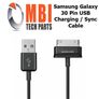 Samsung Galaxy Tab 2 10.1 7.0 Note Tablet USB Sync Charger Cable Charging 30 Pin Image 2