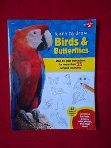 Learn To Draw Birds & Butterflies Book