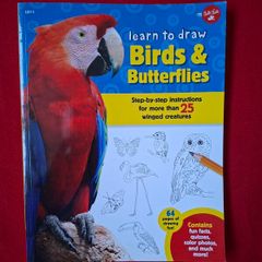 Learn To Draw Birds & Butterflies Book