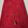 New 18ct Solid Gold Lovely Period Stone pendant  With Fine 9ct Gold 18" Chain Image 2