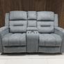Titan Grey Fabric Recliner Sofa Set Image 7