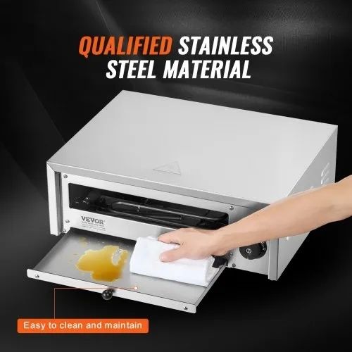Countertop Electric Pizza oven 12inch 1500W 0-300C Temp Range
