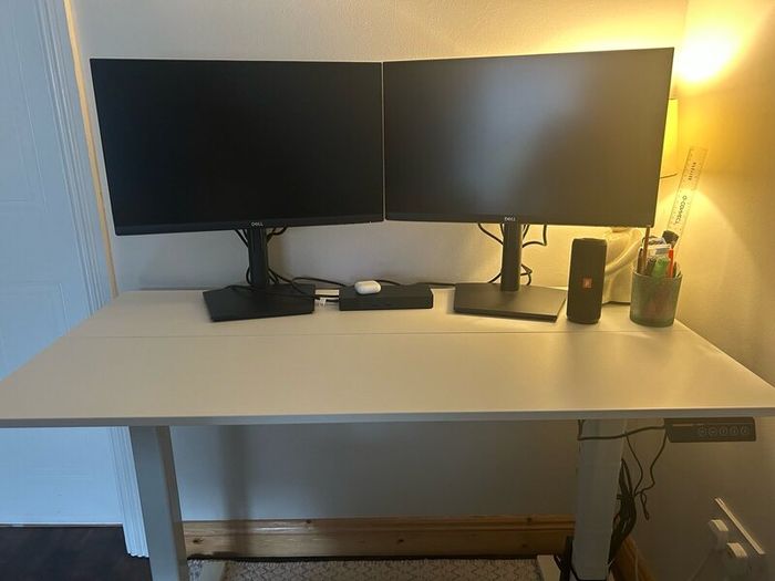 White Electronic Standing Desk