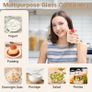 Brand New Overnight Oats Jars 2-Pack 450ml with Folding Spoon Meal Prep Lids. Image 4
