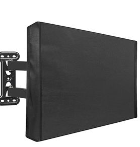 Mounting Dream Outdoor TV Cover Weatherproof with Bottom Cover for 30-32 inch TV, Waterproof and Dustproof TV Screen Protectors with Remote Control Pocket for Outside LED, LCD, OLED Flat Screen TVs