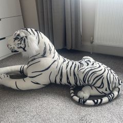 Giant white tiger teddy