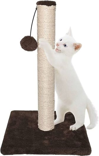 FREE EXPRESS SHIPPING Large Cat Scratching Post Cat Tree Post Tree 42cm Brown