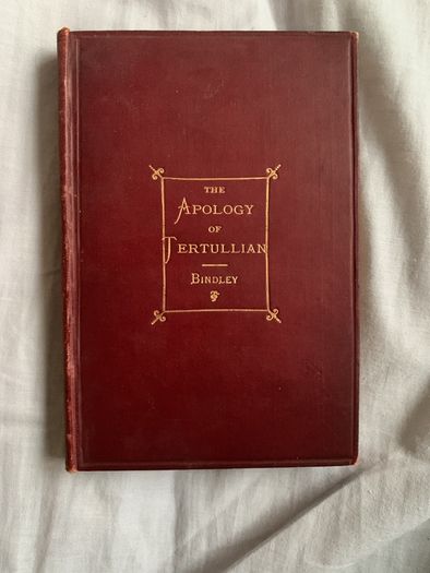The Apology of Tertullian antique book 1890