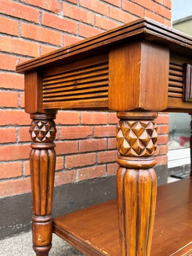 Solid Wood Colonial Console / Hall Table