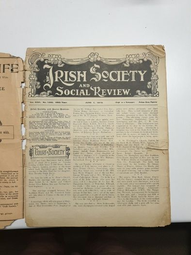 2 Rare Orig Copies Society Magazines