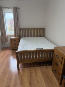 Solid Oak Bedroom Furniture (Double Bed, Mattress, Locker, Dressing table, Chest)