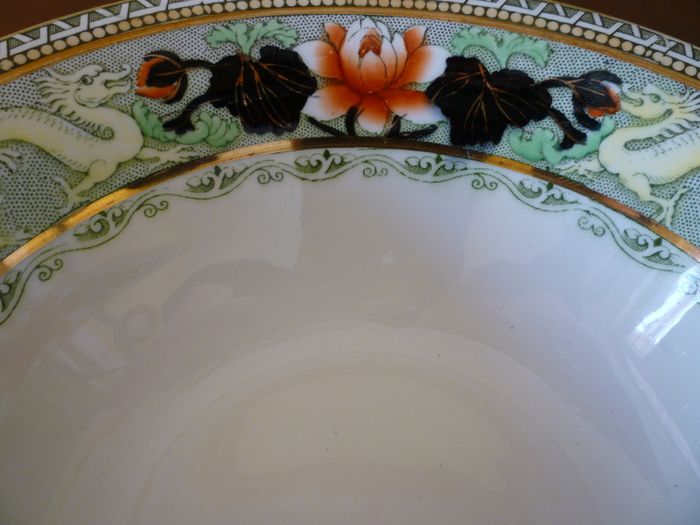 Myott Lotus Bowl Antique Circa 1920's Immaculate Large
