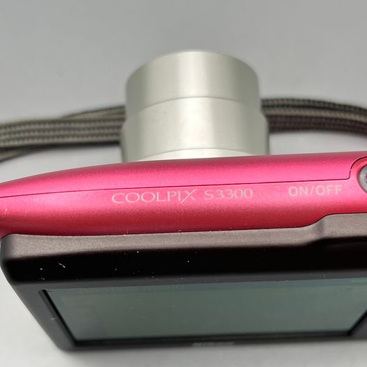 Nikon Coolpix S3300 16.0MP Compact Digital Camera Pink Tested Full Kit