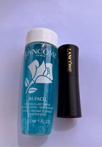 Lancome bi facial eye make up remover and mini lipstick french touch