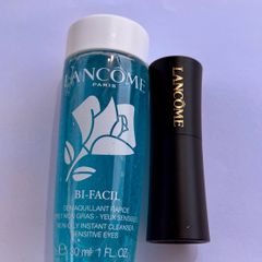 lancome mini make up remover and mini lipstick french touch
