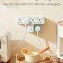 Multi Plug Adopter, Plug Extension with Independent Switches, 4 Way Plug Adapter UK Built-in Surge Protector, 4 in 1 Wall Socket Plug Extender with 180 Degree Rotation Button Image 2