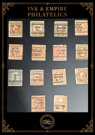 1900s 1930s USA City Cancel Selection