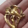 "Forest Fairy" vintage Art Nouveau-style brooch. Image 7