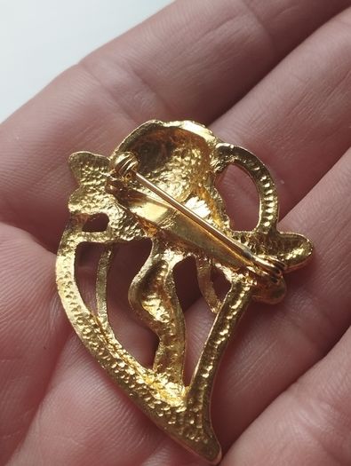 "Forest Fairy" vintage Art Nouveau-style brooch.