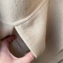H&M Premium Selection Oversized Handmade Wool-Blend Scarf Coat - Beige Size S Oversized Image 7